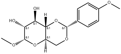 α-D-Glucopyranoside, methyl 4,6-O-[(R)-(4-methoxyphenyl)methylene]- Structure