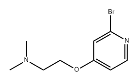 Ethanamine, 2-?[(2-?bromo-?4-?pyridinyl)?oxy]?-?N,?N-?dimethyl- 구조식 이미지