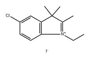 3H-Indolium, 5-chloro-1-ethyl-2,3,3-trimethyl-, iodide (1:1) Structure