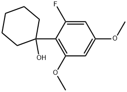 1-(2-Fluoro-4,6-dimethoxyphenyl)cyclohexanol Structure