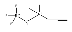 Boron, [(dimethyl-2-propyn-1-ylammonio)methyl]trifluoro-, (T-4)- Structure