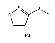 3-(methylsulfanyl)-1H-pyrazole hydrochloride Structure