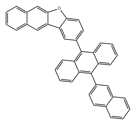 2-(10-(2-naphthyl) anthracene)-Benzonaphtho [2,3] Furan Structure