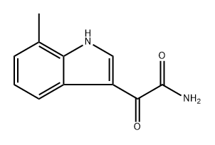 1H-Indole-3-acetamide, 7-methyl-α-oxo- Structure