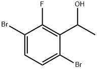 1-(3,6-Dibromo-2-fluorophenyl)ethanol Structure