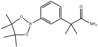 Benzeneacetamide, α,α-dimethyl-3-(4,4,5,5-tetramethyl-1,3,2-dioxaborolan-2-yl)- Structure