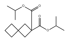 Spiro[3.3]?heptane-?2,?2-?dicarboxylic acid, 2,?2-?bis(1-?methylethyl) ester Structure