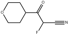 2-fluoro-3-oxo-3-(tetrahydro-2H-pyran-4-yl)propanenitrile Structure