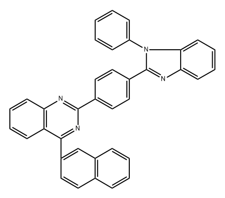 4-(2-Naphthalenyl)-2-[4-(1-phenyl-1H-benzimidazol-2-yl)phenyl]quinazoline Structure