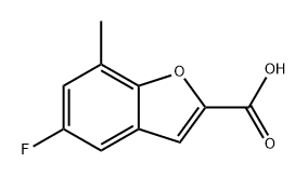 5-fluoro-7-methylbenzofuran-2-carboxylic acid Structure