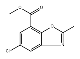 methyl 5-chloro-2-methylbenzo[d]oxazole-7-carboxylate Structure