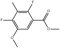 Methyl 2,4-difluoro-5-methoxy-3-methylbenzoate Structure