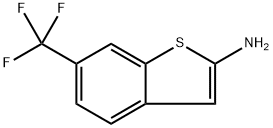 Benzo[b]thiophen-2-amine, 6-(trifluoromethyl)- 구조식 이미지