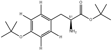 L-Tyrosine-2,3,5,6-d4, O-(1,1-dimethylethyl)-, 1,1-dimethylethyl ester 구조식 이미지