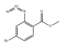 Benzoic acid, 2-azido-4-bromo-, methyl ester Structure