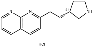(R)-2-(2-(pyrrolidin-3-yl)ethyl)-1,8-naphthyridine dihydrochloride(WXC08880S2) 구조식 이미지