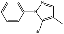 5-Bromo-4-methyl-1-phenyl-1H-pyrazole Structure