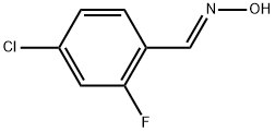 (E)-4-chloro-2-fluorobenzaldehyde oxime Structure