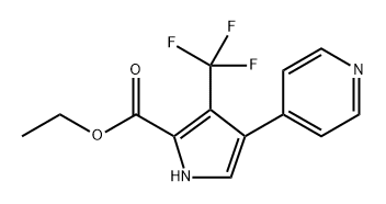 Ethyl 4-(pyridin-4-yl)-3-(trifluoromethyl)-1H-pyrrole-2-carboxylate Structure