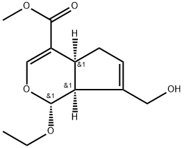 (1R,4aS,7aS)-Methyl 1-ethoxy-7-(hydroxymethyl)-1,4a,5,7a-tetrahydrocyclopenta[c]pyran-4-carboxylate Structure