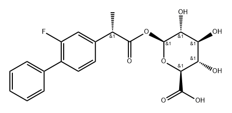 (S)-Flurbiprofen-acyl-beta-D-glucuronide min. 98% 구조식 이미지