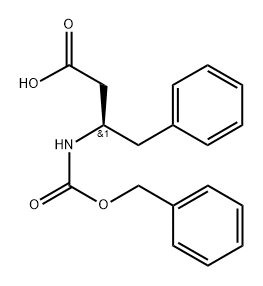 Benzenebutanoic acid, β-[[(phenylmethoxy)carbonyl]amino]-, (βR)- Structure