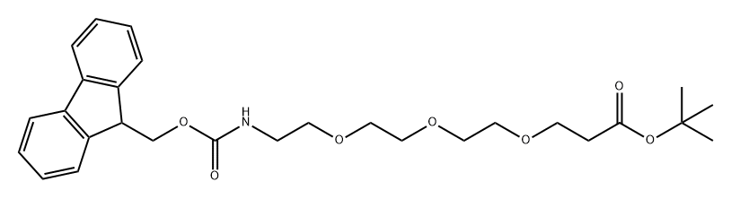 FmocNH-PEG3-t-butyl ester Structure