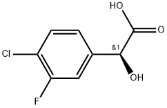 (S)-2-(4-chloro-3-fluorophenyl)-2-hydroxyacetic acid Structure