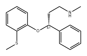 Benzenepropanamine, N-methyl-γ-[2-(methylthio)phenoxy]-, (γR)- Structure