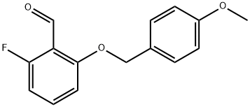 2-Fluoro-6-[(4-methoxyphenyl)methoxy]benzaldehyde Structure