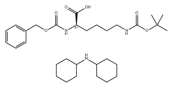 Z-D-Lys(Boc)-OH·DCHA Structure