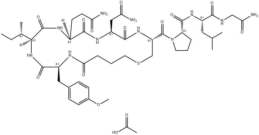 Carbetocin acetate Structure