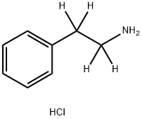 Benzeneethan-α,α,β,β-d4-amine, hydrochloride (1:1) Structure