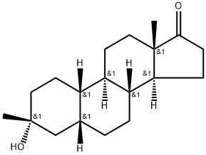 (3R,5R,8R,9R,10S,13S,14S)-3-hydroxy-3,13-dimethyltetradecahydro-1H-cyclopenta[a]phenanthren-17(2H)-one(WX116161) 구조식 이미지