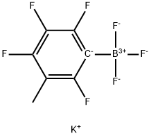 Borate(1-), trifluoro(2,3,4,6-tetrafluoro-5-methylphenyl)-, potassium (1:1), (T-4)- Structure