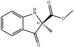 methyl(R)-2-methyl-3-oxoindoline-2-carboxylate Structure