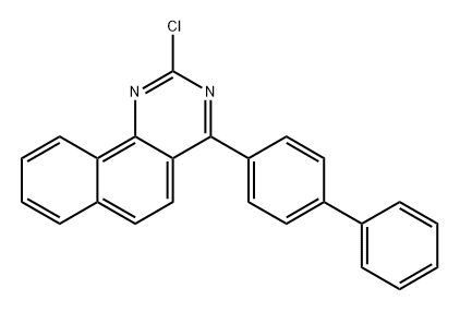 4-[1,1′-Biphenyl]-4-yl-2-chlorobenzo[h]quinazoline Structure