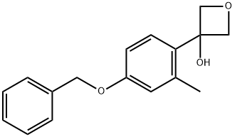 3-(4-(benzyloxy)-2-methylphenyl)oxetan-3-ol Structure
