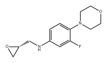 (R)-3-Fluoro-4-morpholino-N-(oxiran-2-ylmethyl)aniline Structure