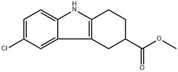 methyl 6-chloro-2,3,4,9-tetrahydro-1H-carbazole-3-carboxylate Structure