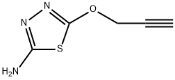 5-(Prop-2-yn-1-yloxy)-1,3,4-thiadiazol-2-amine 구조식 이미지