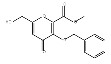 methyl 3-(benzyloxy)-6-(hydroxymethyl)-4-oxo-4H-pyran-2-carboxylate Structure