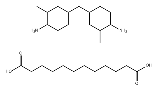Dodecanedioic acid polymer with 4,4`-methylenebis [2-methyl cyclohexanamine] Structure