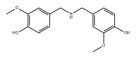 p-Cresol, α,α'-iminobis[2-methoxy- (8CI) Structure