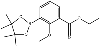 ethyl 2-methoxy-5-methyl-3-(4,4,5,5-tetramethyl-1,3,2-dioxaborolan-2-yl)benzoate Structure