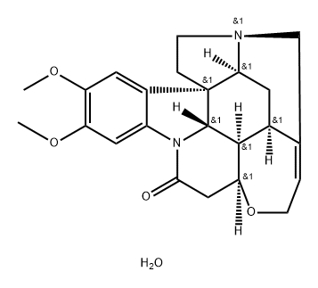 Strychnidin-10-one, 2,3-dimethoxy-, hydrate (1:) 구조식 이미지