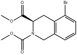 (R)-Dimethyl 5-bromo-3,4-dihydroisoquinoline-2,3(1H)-dicarboxylate Structure