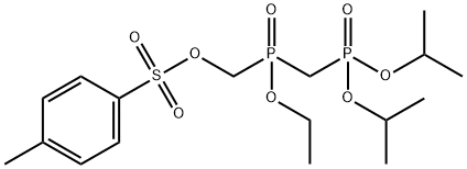Toluene-4-sulfonic acid (diisopropoxy-phosphorylmethyl)-ethoxy-phosphinoylmethyl ester Structure
