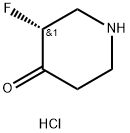 4-Piperidinone, 3-fluoro-, hydrochloride (1:1), (3R)- Structure