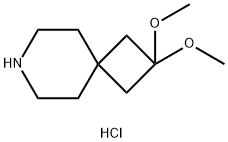 2,2-Dimethoxy-7-azaspiro[3.5]nonane Hydrochloride Structure